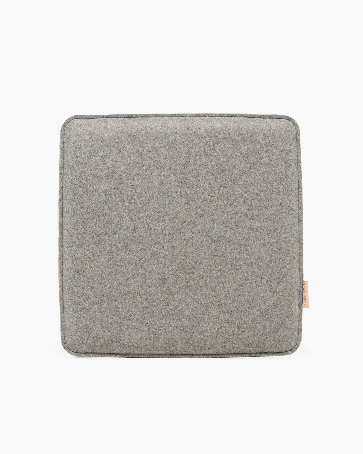 Zabuton Merino Wool Felt Square Seat Pad In Charcoal 