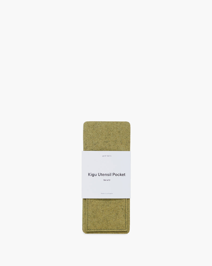 Kigu Merino Wool Felt Utensil Pocket 2 Pack - Final Sale