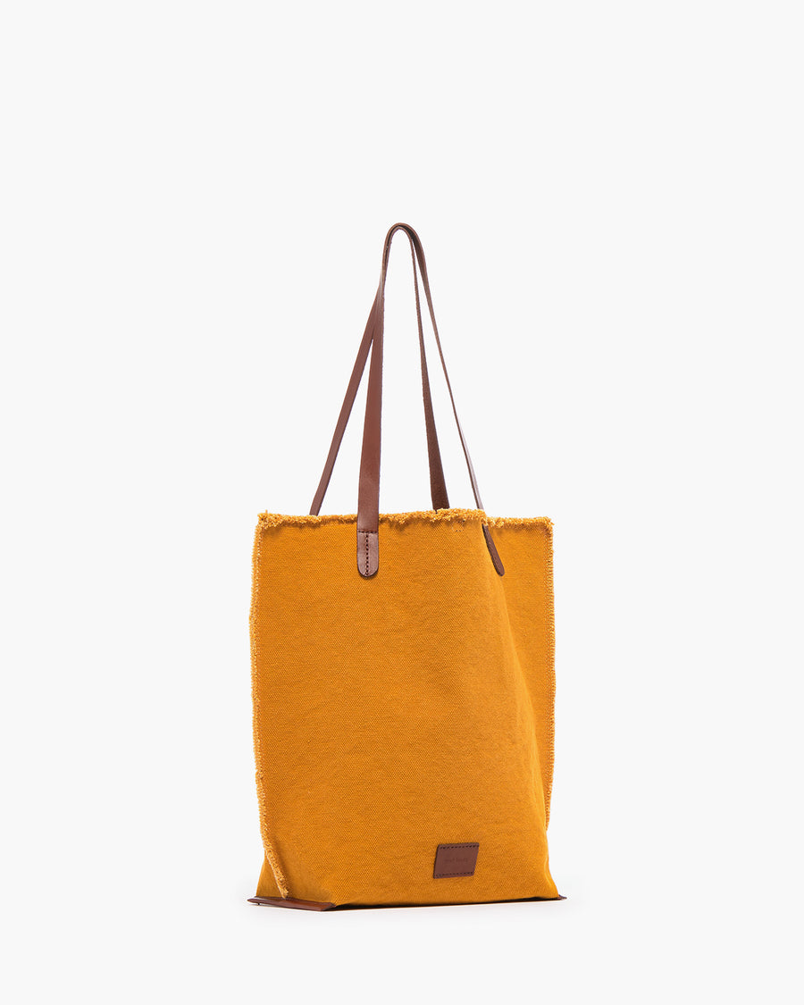 Hana 100% Hand Dyed Cotton Canvas Tote Bag in Natural