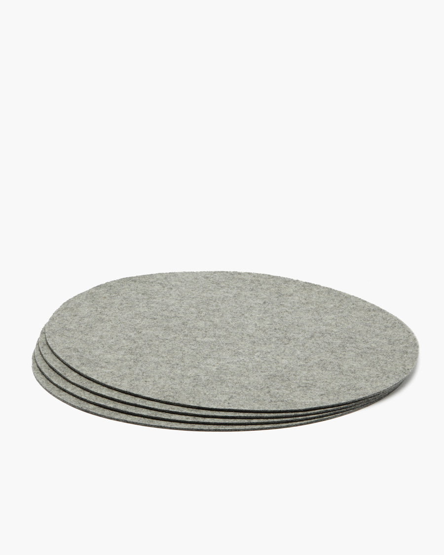 The Iconic Oval Merino Wool Felt Placemat - 4 Pack